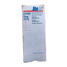 BeA 71/4 Upholstery Staples C02 5/32" LEG x 3/8" CROWN 22GA Galvanized England