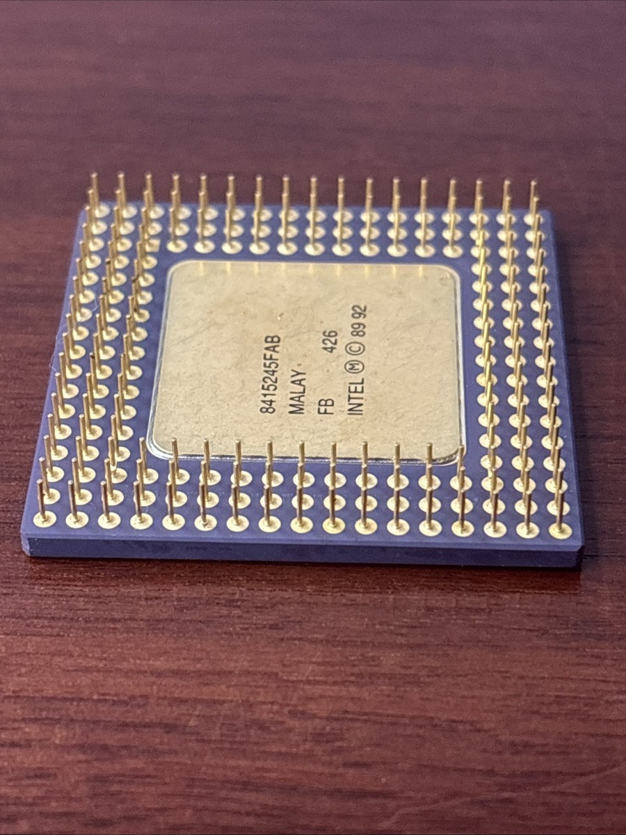 Intel 486 SX Ceramic Gold CPU A80486SX-25 ***Untested | eBay Intel 486 SX Ceramic Gold CPU A80486SX-25 ***Untested | eBay