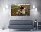 OCTOBER, JULES BASTIEN-LEPAGE- DEEP FRAMED CANVAS WALL ART PRINT
