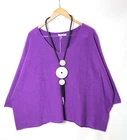 Moonshine Jumper 48 50 52 Oversized Lagenlook Purple
