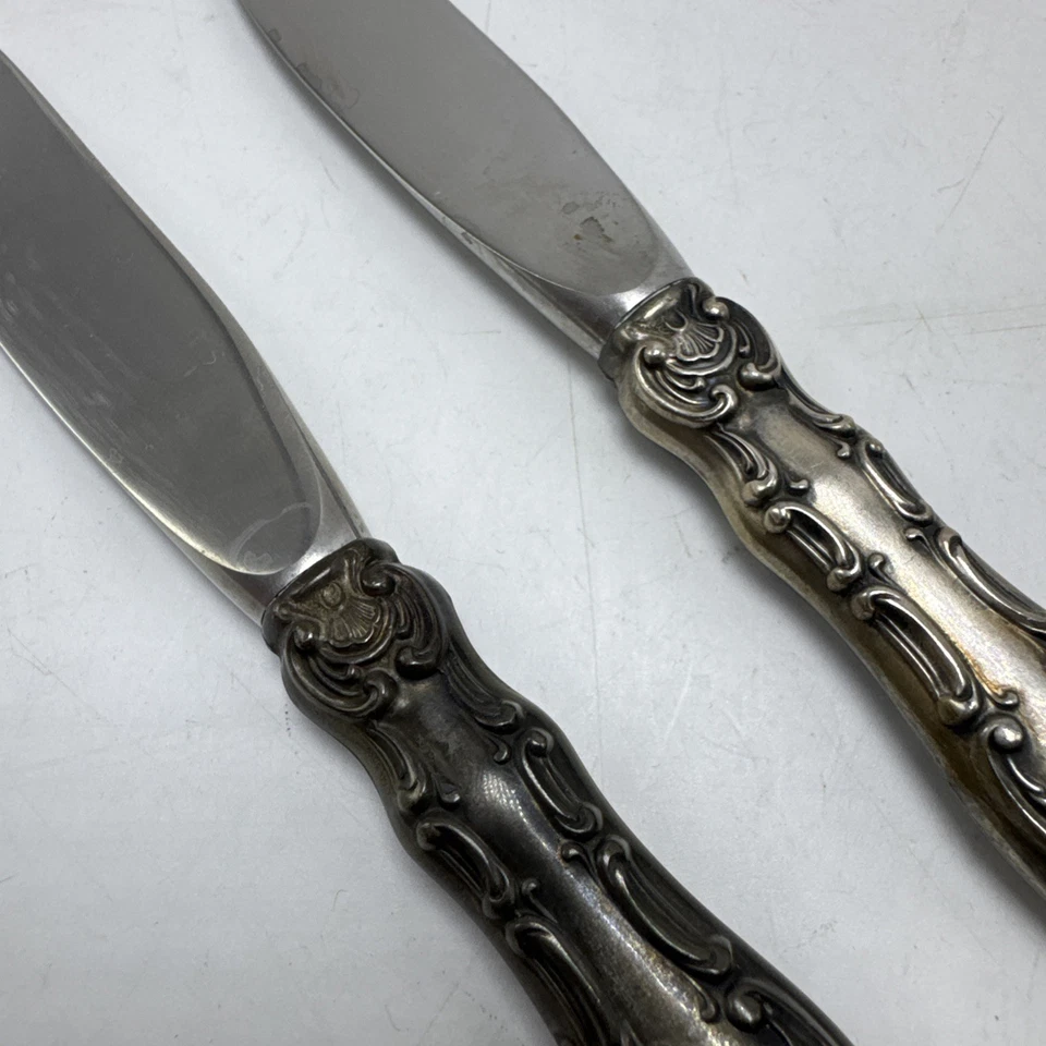 Juego de 2 esparcidores de mantequilla Gorham Strasbourg Sterling 6 1/4" Foto 4 de 4