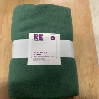 Micro fleece Blanket Green Xl Twin Machine Washable Room Essentials