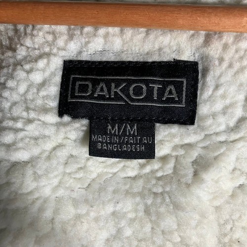 Dakota Jacket Men's Size M Brown Hooded Full Zip Snap Button Sherpa Lined - Picture 4 of 15