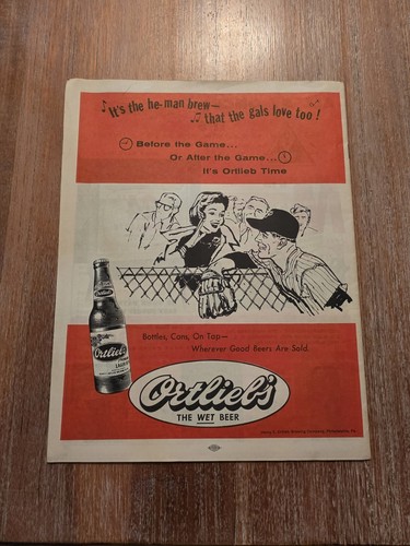 1960 PHILADELPHIA PHILLIES MLB SCORECARD PROGRAM VERY COOL AND RARE LOS ANGELES - Picture 2 of 2