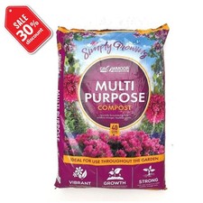 GROWMOOR MULTI PURPOSE 40L SOIL COMPOST FLOWER FERTILISER FOR GARDEN POTTING 0.21 per litre