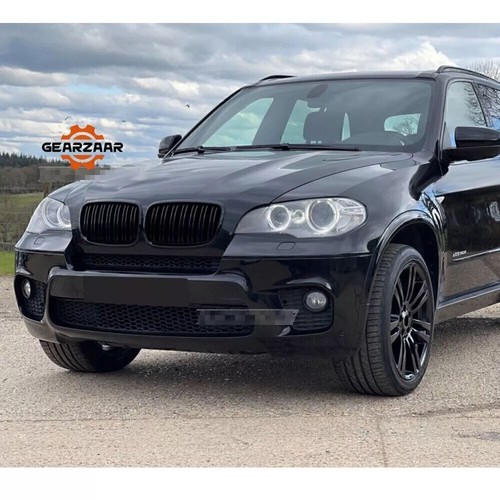 2x Kühlergrill Sport Grill Nieren Doppelsteg für BMW X5 E70 X6 E71 Glanz Schwarz - Afbeelding 6 van 18