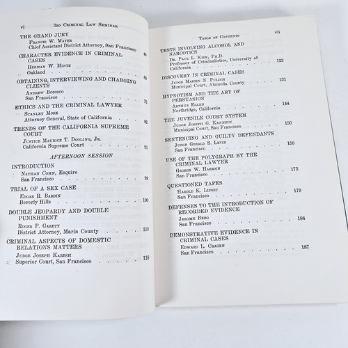 Criminal Law Seminar - Edited By Nathan Cohn - 1963 Hardcover- RARE! - Picture 9 of 10
