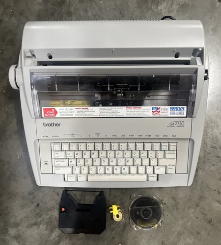 Brother GX-7750 Daisy Wheel Correctronic Electronic Typewriter ~ Tested Works - Afbeelding 1 van 3