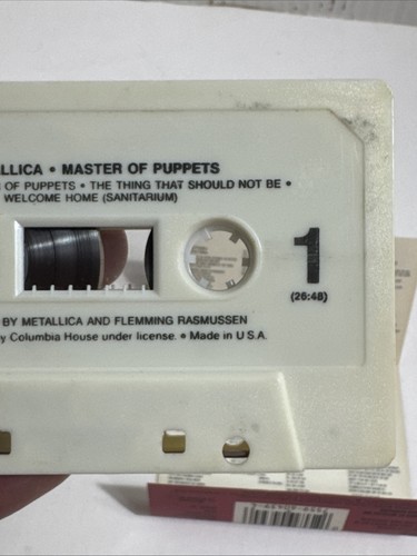 Vintage Metallica Master Of Puppets Cassette - Picture 14 of 22