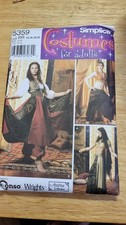 Costume Sewing Patterns Assorted Sizes -You Pick From Drop Down