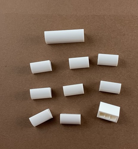 Lego bianco arco di pendenza curvo 143pz 1x6 1x4 1x3 1x2 2x1 Star Wars veicoli artici - Foto 6 di 9