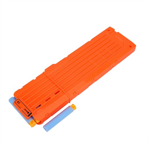 (Opaque Orange)18 Dart EVA Soft Bullet Clip Darts Plastic Gun Toy Cartridge - Picture 8 of 11