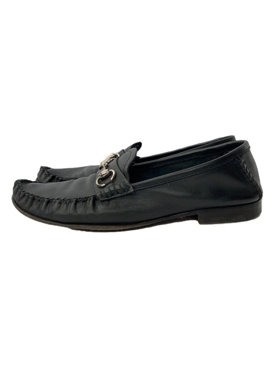 Mocassins GUCCI 40,5 cuir noir occasion