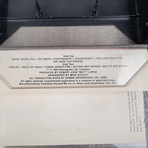 Def Leppard Cassette Tape 1983 Pyromania Vintage Polygram Records C170402 - Picture 4 of 4