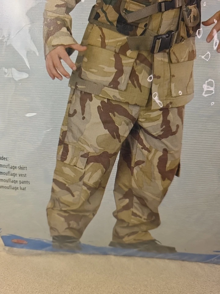 Fun World Delta Force Costume Halloween Camo Military Child Medium 8-10 No Vest - Image 3 of 4