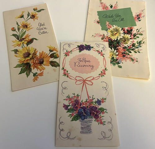 Vintage Satin Splendor Greeting Cards From The Coronation Collection Get Well - Picture 3 of 11