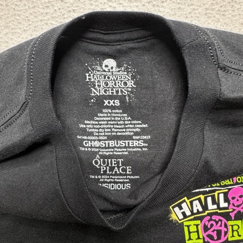 2024 Universal HHN Halloween Horror Nights House Lineup T Shirt Size XXS - Picture 5 of 7