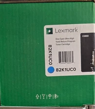 Lexmark 82K1UC0 Ultra High Yield Cyan Toner Cartridge