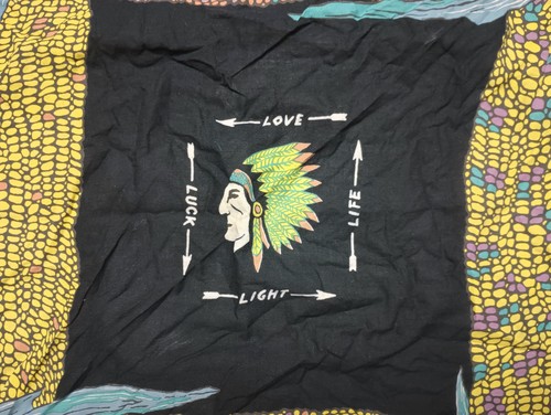 Kapital Kountry Fast Color RAT Bandana New Native Chief Love Luck Life Corn - Picture 5 of 7
