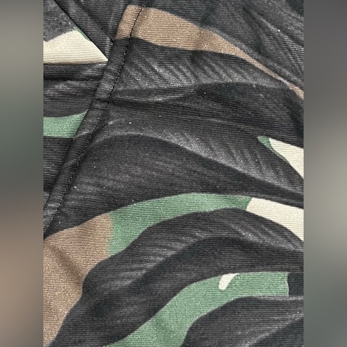 Chaqueta acolchada recortada del régimen civil sin disculpas para hombre camuflaje leopardo grande nueva sin etiquetas - Imagen 16 de 16