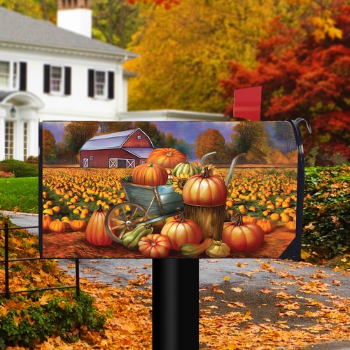 Briarwood Lane Pumpkin Farm Fall Mailbox Cover - Picture 2 of 5