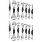  Set of 2 Teaspoon Measure Kitchen Measuring Spoons Stainless Steel Double Head