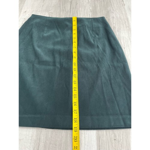 Vintage DBY grün Wildleder Reißverschluss hinten Minirock 90er Jahre Y2K 7/8 - Bild 8 von 10