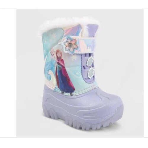 Toddler Girls' Frozen DISNEY Winter Boots ( BOOTS LIGHT UP ) SIZE 6 - NWT - Picture 1 of 4