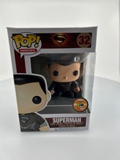 FUNKO POP SUPERMAN MAN OF STEEL BLACK SUIT DC SDCC EXCLUSIVE RARE VAULTED #32