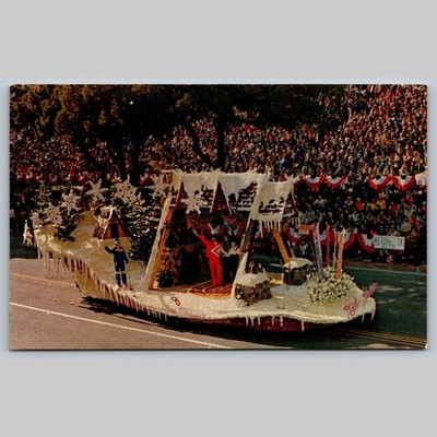 Postcard Odd Fellow Rebekah Rose Parade Float 1979 Los Angeles