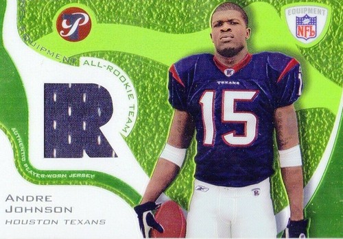 2003 Topps Pristine Andre Johnson RC #ART-AJ Houston Texans Rookie Card Patch