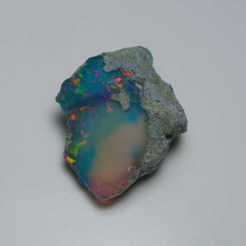 Very Rare Bi-Color Opal Rough 35 Cts Natural Ethiopian Opal Raw Jewelry Grade - Picture 3 of 19