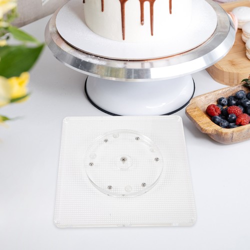 Clear Cookie Decorating Turntable Acrylic Rotating Cake Turntable Cake - Picture 2 of 12
