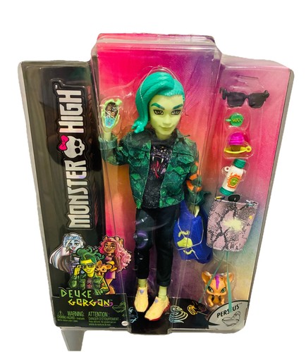 Monster High G3 DEUCE GORGON Puppe Spielset mit Haustier Perseus NEU 2022 Rarität