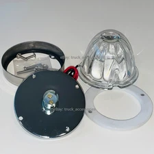 JML Watermelon Flush Mount Kit ONLY - 2 wire 1157 kit - CLEAR GLASS (SET)