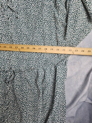Maxi Abito Stampa Floreale Verde Curva Shein 3XL Collo Tagliato Boho Cottagecore - Foto 10 di 15