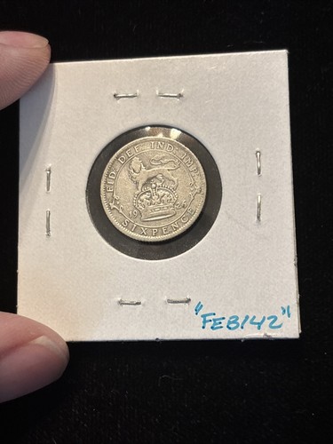1926 Great Britain 6 Pence Silver “Feb142” Six Pence For Your Shoe Uk England - Picture 9 of 17