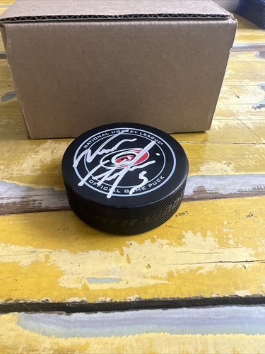 NHL Noah Hanifin Autographed Signed Hurricanes Official Game Puck JSA COA - Picture 7 of 9