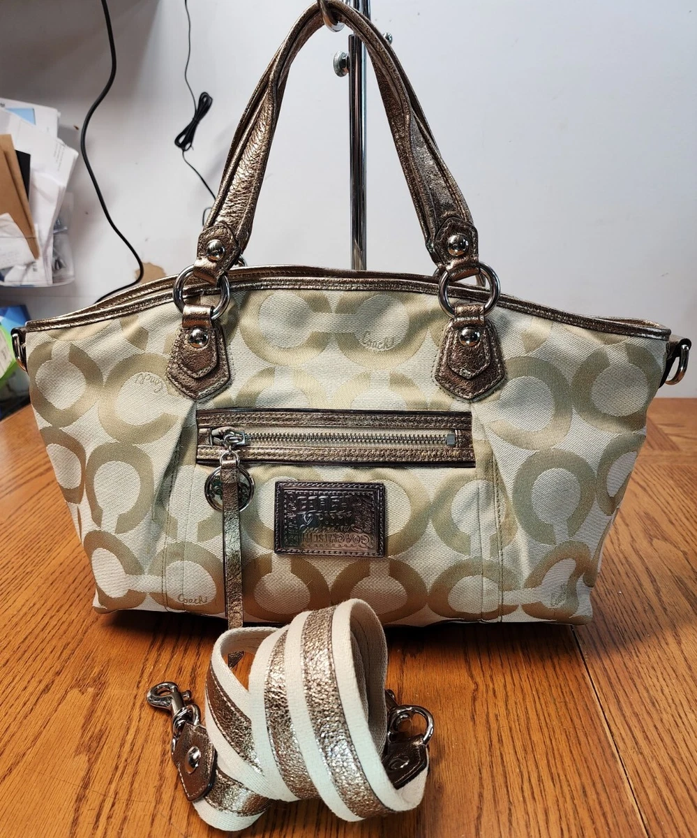 Coach poppy online purse gold