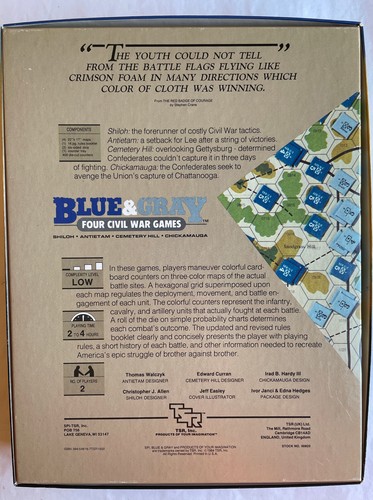Blue & Gray Game Four Civil War Battles TSR PUNCHED G - Picture 2 of 7