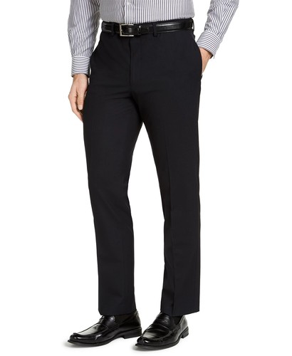 Geoffrey Beene Men's Classic Fit Black Micro Check Dress Pants 30 x 30 yse1823 - Picture 1 of 5