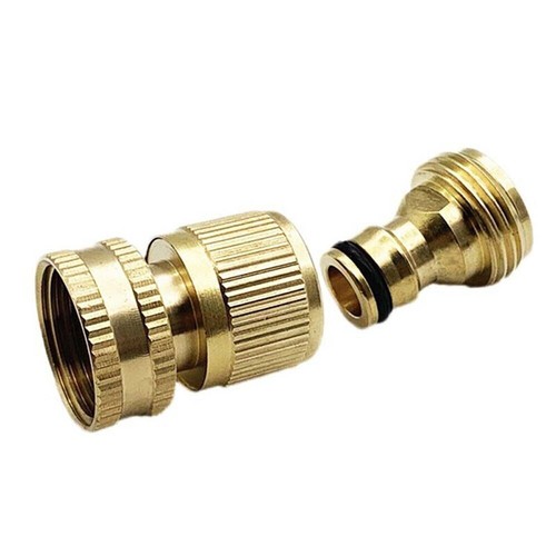 3/4" Garden Hose Pipe Tap Connector Male Female Fittings Water Quick Adapter Set - Picture 11 of 14