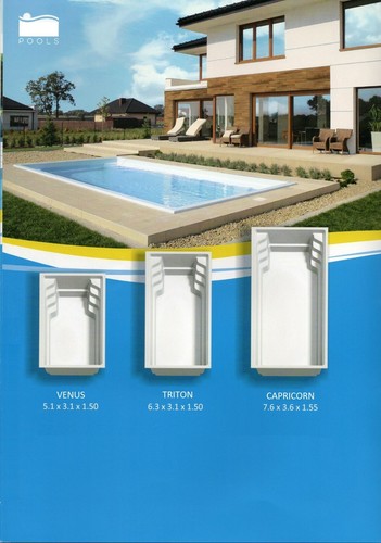 Garden Swimming Pool VENUS 5,10 x 3,10 x 1,50m in-ground polyester fiberglass - Picture 5 of 18