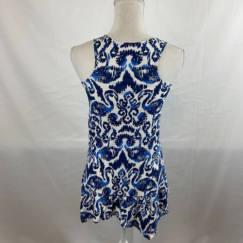 Lilly Pulitzer Girls Dress L 8/10 White Blue Flamingo Print Sleeveless - Picture 8 of 12
