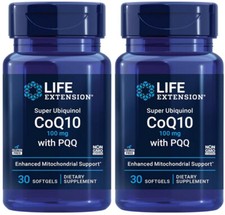 SUPER UBIQUINOL COQ10 with  PQQ HEART HEALTH FATIGUE 100mg 60Sgl LIFE EXTENSION