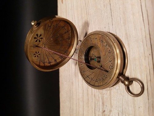 Vintage Antique Style Sundial Compass - 第 11/12 張圖片