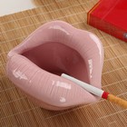 Cute Novelty Ceramic Ashtray Lady Sexy Lips Home Decor Office Cafe Bar Fun Gift