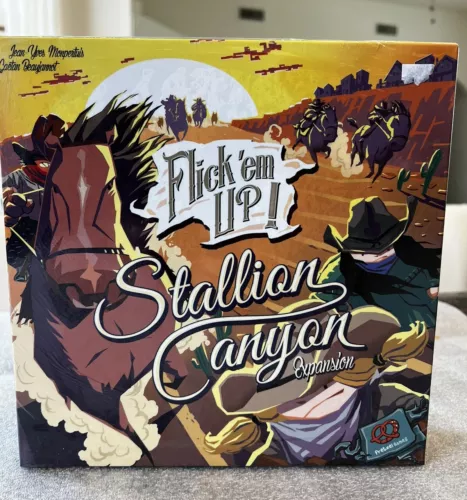 Flick 'em Up! STALLION CANYON Expansion Board Game Pretzel Games New In Shrink