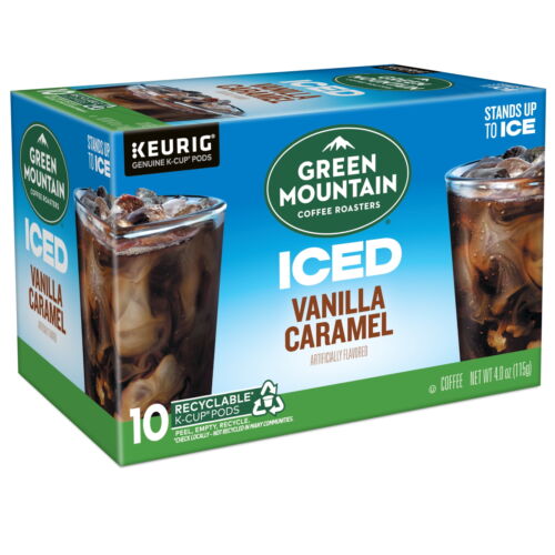 Green Mountain Coffee Roasters,10 Count,Iced Vanilla Caramel K-Cup Coffee Pods - Picture 10 of 13