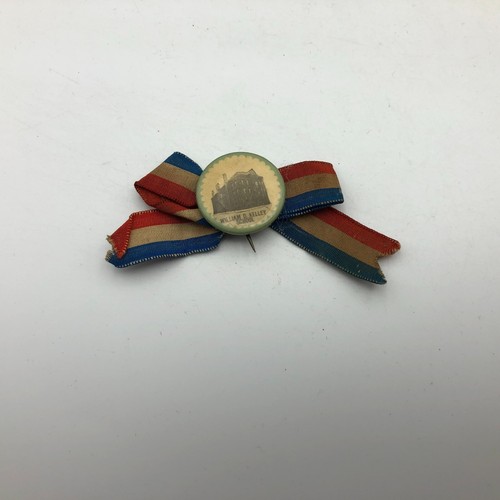 Vtg Antique WILLIAM D KELLEY School Strawbridge Clothier Phila Button Pinback C8 - Picture 1 of 13